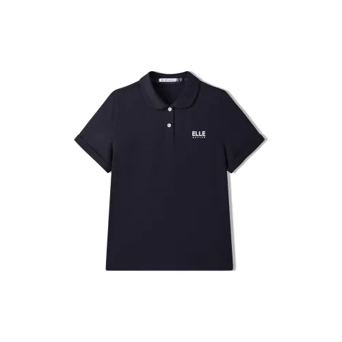 Elle Active Polo Shirts Women's Navy Blue