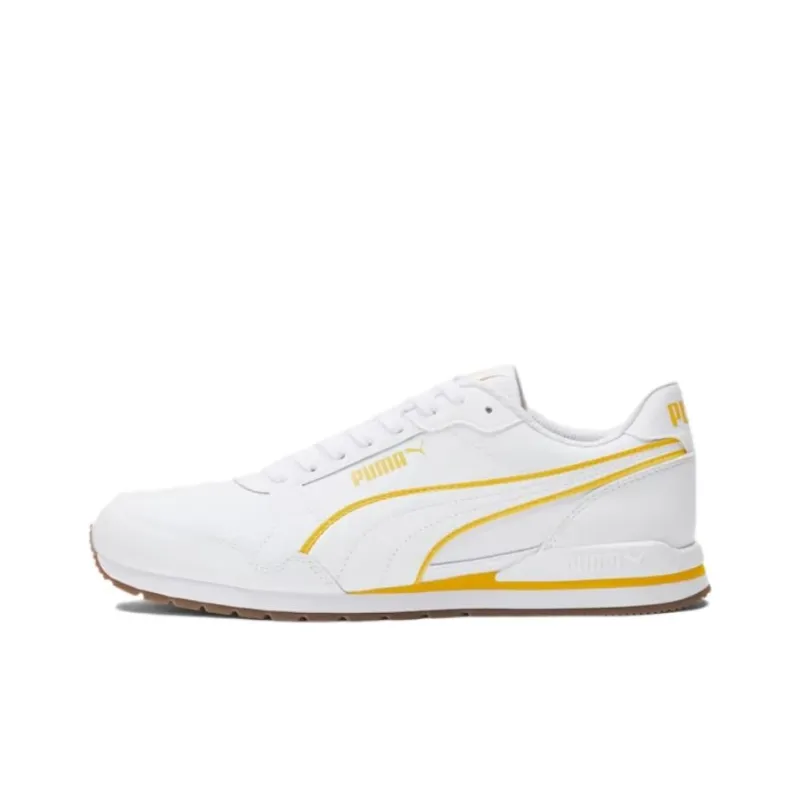 PUMA St Runner V3 Cushioning, Slip Resistant, And Abrasion Resistant Low Top Casual Shoes Men's White-0