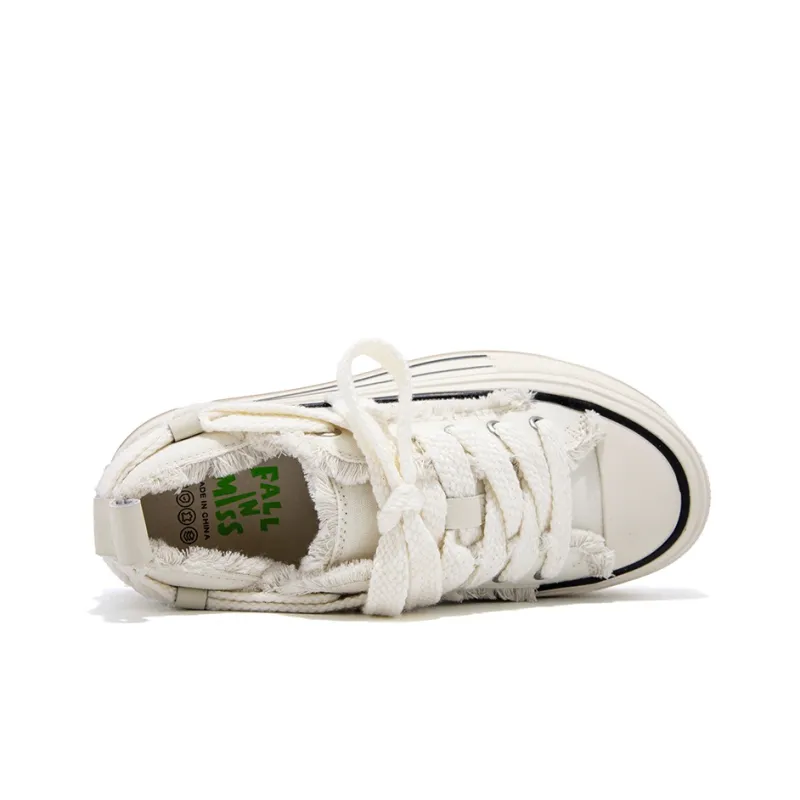 FALLINMISS Stud Shoe Collection Lightweight Height Increasing Low-Top Canvas Shoes Women's-2