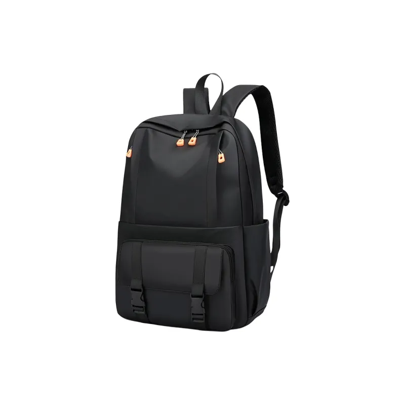 FAMAN Durable Fabric Backpack Regular Men's Black/Gray-1