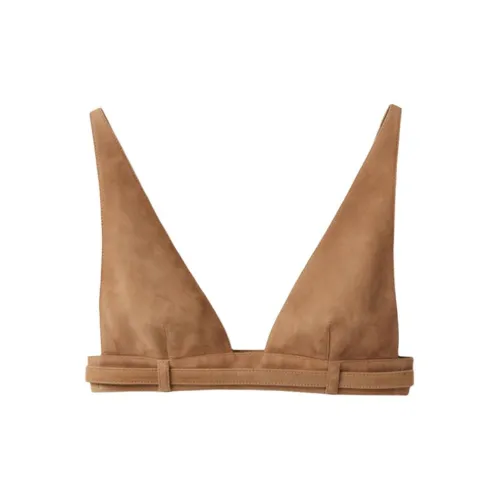 MIU MIU Strapless Tops Women's Maple Brown