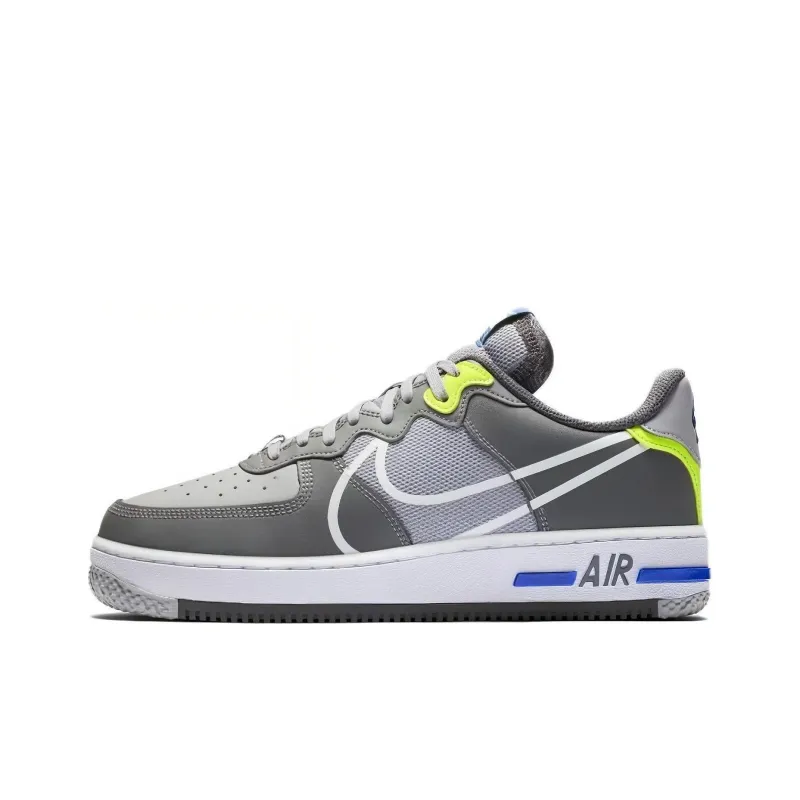 Nike Air Force 1 React Wolf Grey Men's-0