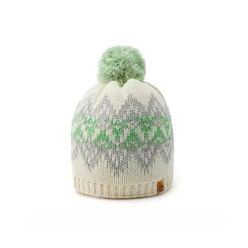 Timberland Plush Yarn Leather Beanies Men's Beige