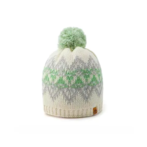 Timberland Plush Yarn Leather Beanies Men's Beige