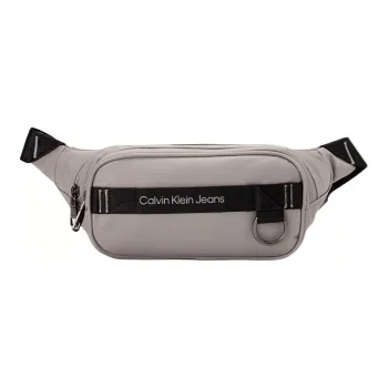 CALVIN KLEIN Fabric One Shoulder Crossbody Bag Sling Bag Fanny Pack Medium Size Men's Gray