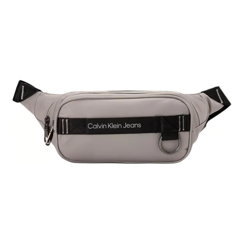 CALVIN KLEIN Fabric One Shoulder Crossbody Bag Sling Bag Fanny Pack Medium Size Men's Gray-0