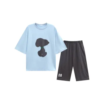 YSO x SNOOPY Pajama Set Unisex Moon Blue
