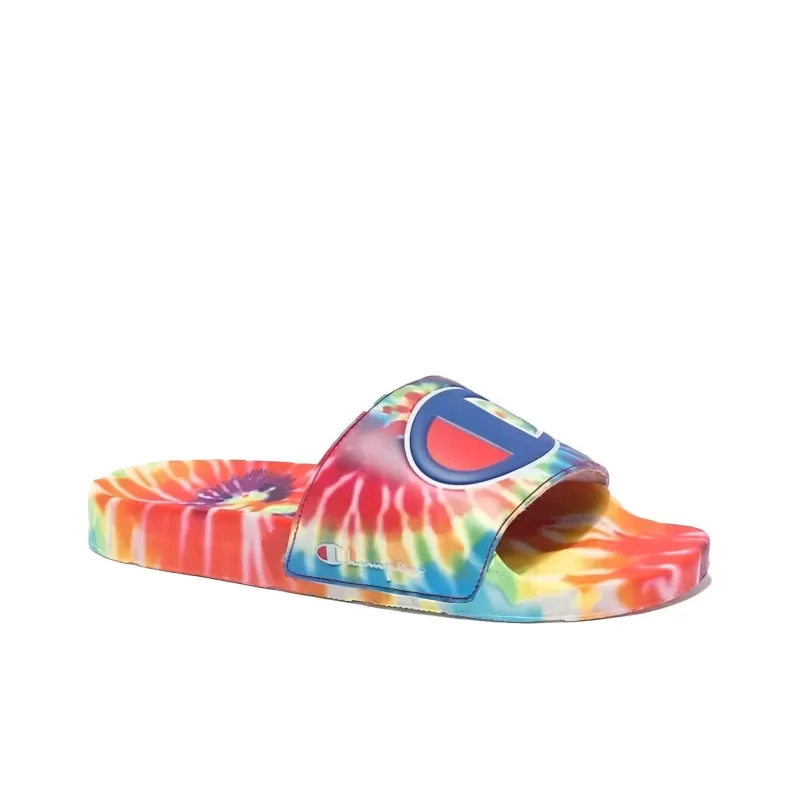 Champion Slide Slippers Men's Tie-Dye Purple-1