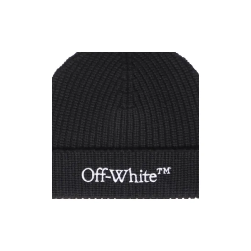 OFF WHITE Logo embroidered Beanie-2