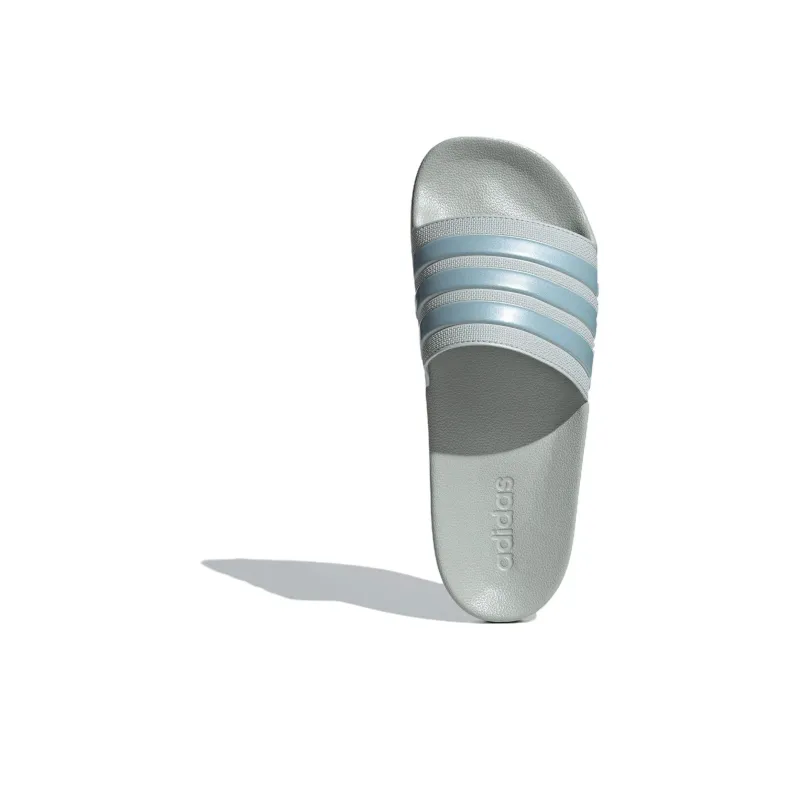 Adidas Adilette Shower Slides Wonder Silver Magic Grey Met Wonder Blue-3