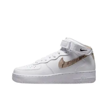 Nike Air Force 1 '07 Mid White Snake Swoosh Women's
