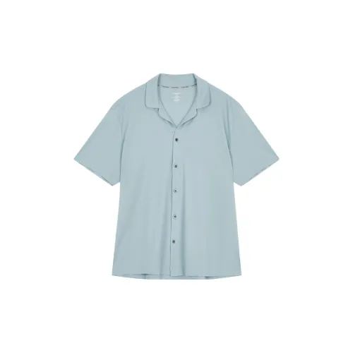 CALVIN KLEIN Pajama Tops Men's Light Blue