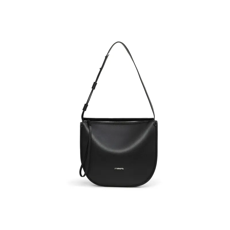 MILLIE'S Synthetic Leather Shoulder Bag Crossbody Bag Tote Saddle Bag Regular Women's Brown/Black-7