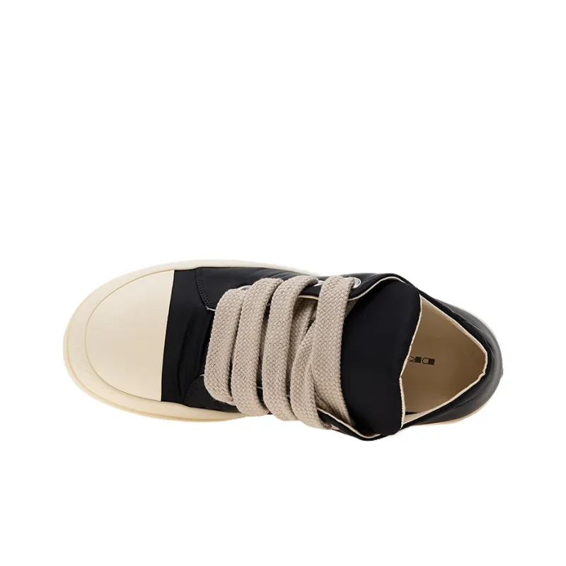 Rick Owens DRKSHDW Low Top Jigglypuff, Skateboard Shoes Women's Black White-2