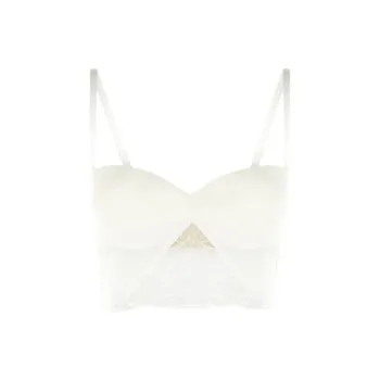 La Perla Chantilly Lace White Lycra Strapless Bra Bra Women's White