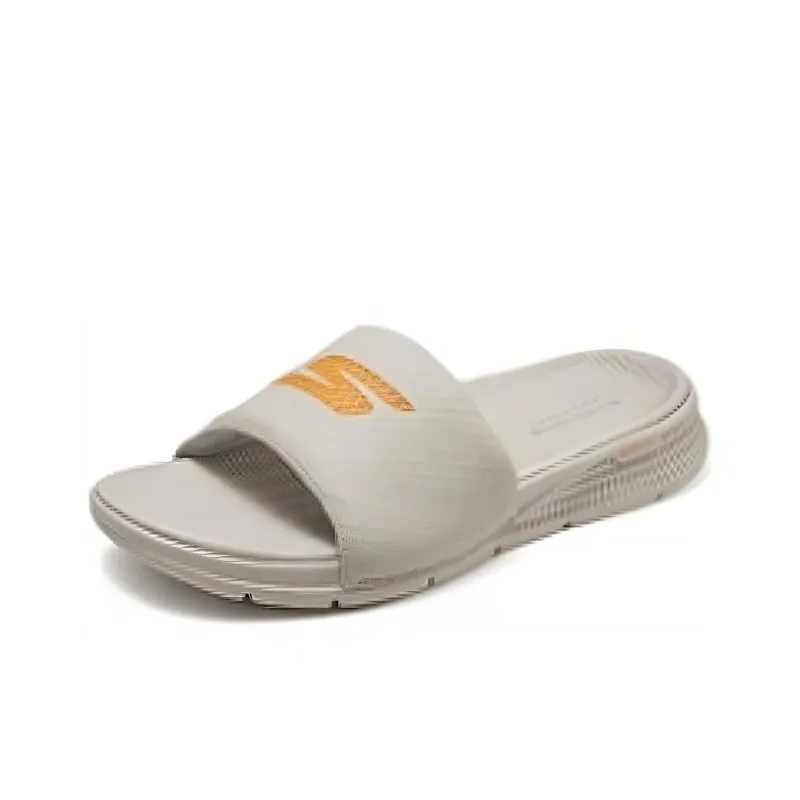 Skechers Slip Resistant Slide Slippers Men's Light Gray-3