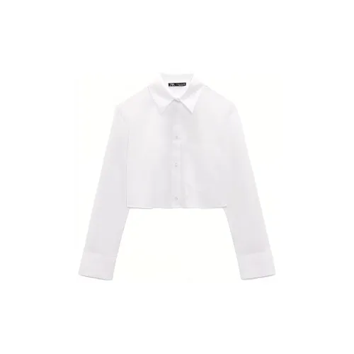 ZARA Crop Tops Women's White