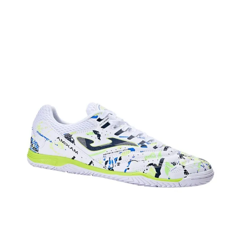 Joma IC/IN Anti-Slip Wear-Resistant Soccer Shoes Men's White-2