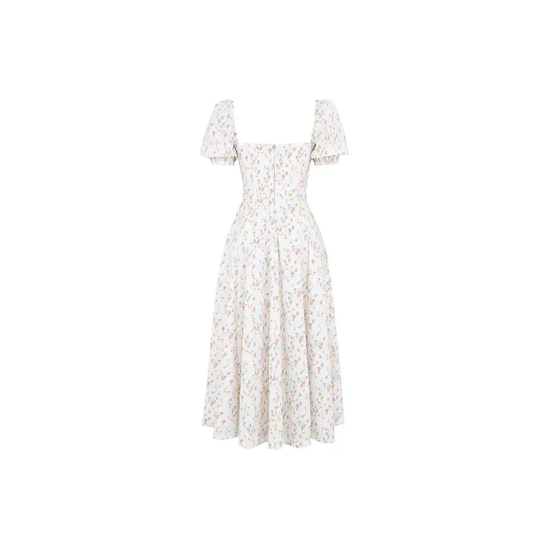 HOUSE OF CB TALLULAH Short Sleeved Dress Women's WHITE/White-1