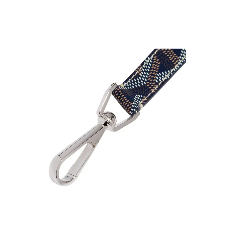 GOYARD Canvas With Calfskin Keychain Bag Accessory Unisex Marine Blue-1
