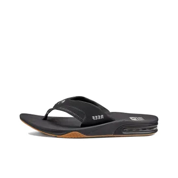 REEF Slide Slippers Low Heel Men's Black