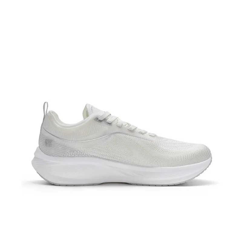XTEP Light Wing 2.0 Slip Resistant Low Top Training Running Shoes Women's Sail White Silver-1