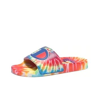 Champion Slide Slippers Men's Tie-Dye Purple