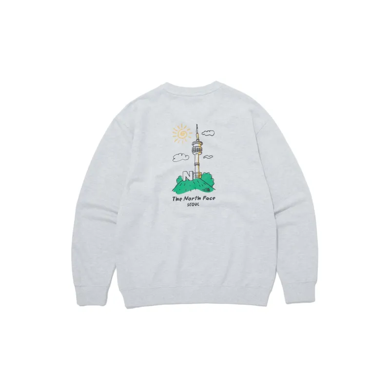 THE NORTH FACE Seoul Four Seasons Sweatshirts Sweatshirt Men's Gray-1