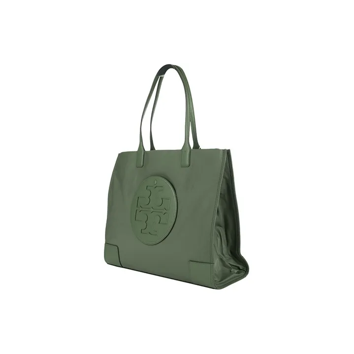 TORY BURCH Ella Nylon Tote Bag, Shopping Bag, Handbag Medium Size Women's Green-2