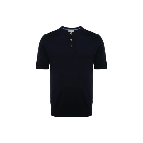 N.Peal Henley Cotton T-shirt