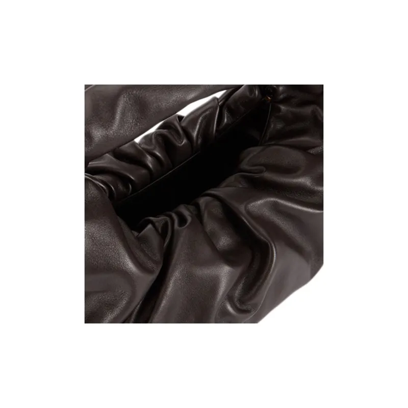 Bottega Veneta Calfskin Cloud Bag Handbag Regular Women's Brown-4