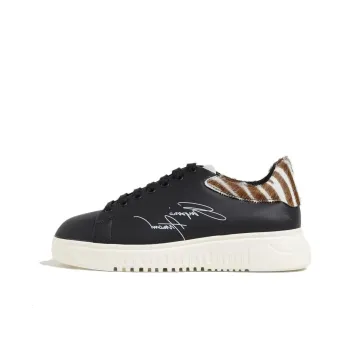 EMPORIO ARMANI Low Top Skateboard Shoes Women's Black