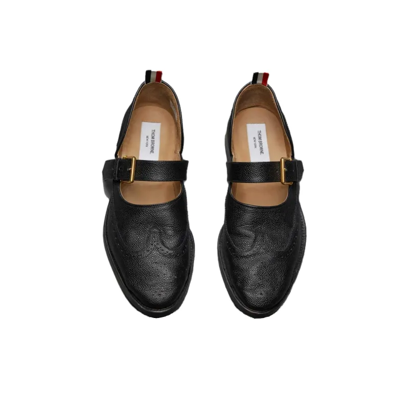 THOM BROWNE D'orsay Buckled Loafers-3