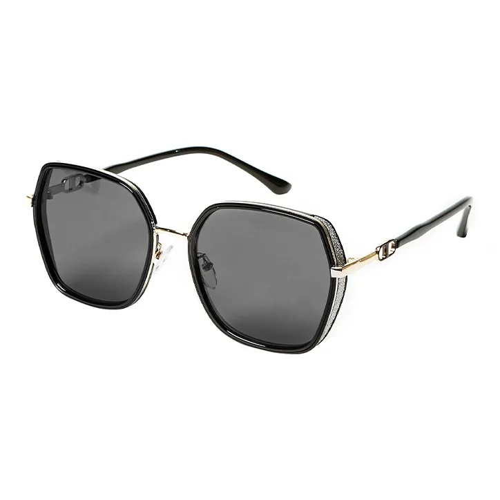 Narandu PC Plastic Metal Square Sunglasses Women's-1