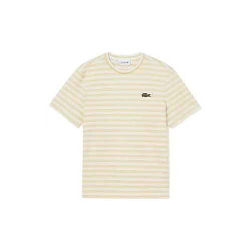 LACOSTE T-Shirts Women's Yellow Stripes