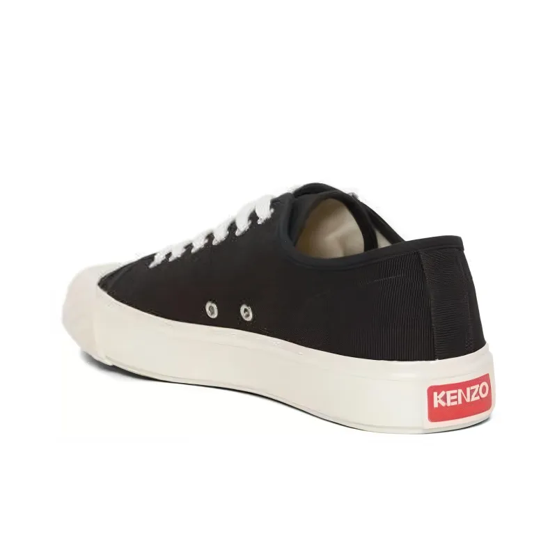 KENZO Low Top Skateboard Shoes Women's Black White-3
