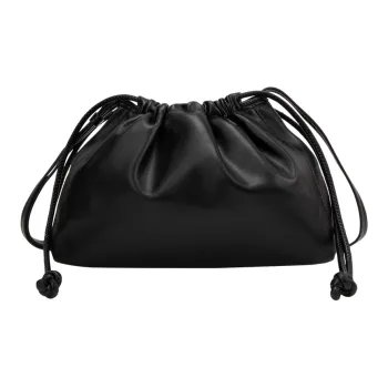 CALVIN KLEIN Synthetic Material Cream Puff Shoulder Bag Women's Space Black
