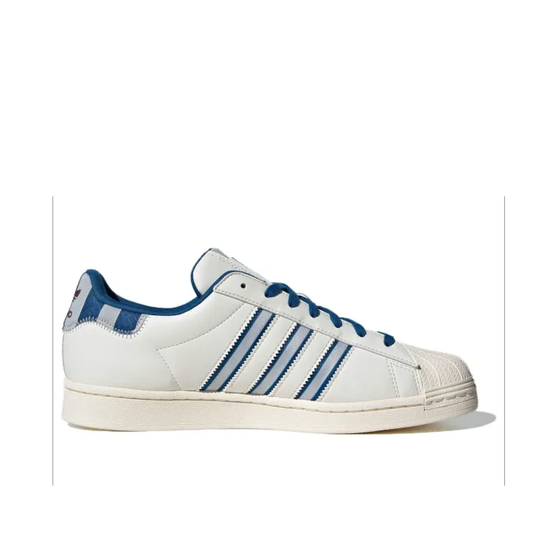 adidas originals Superstar White Blue-1