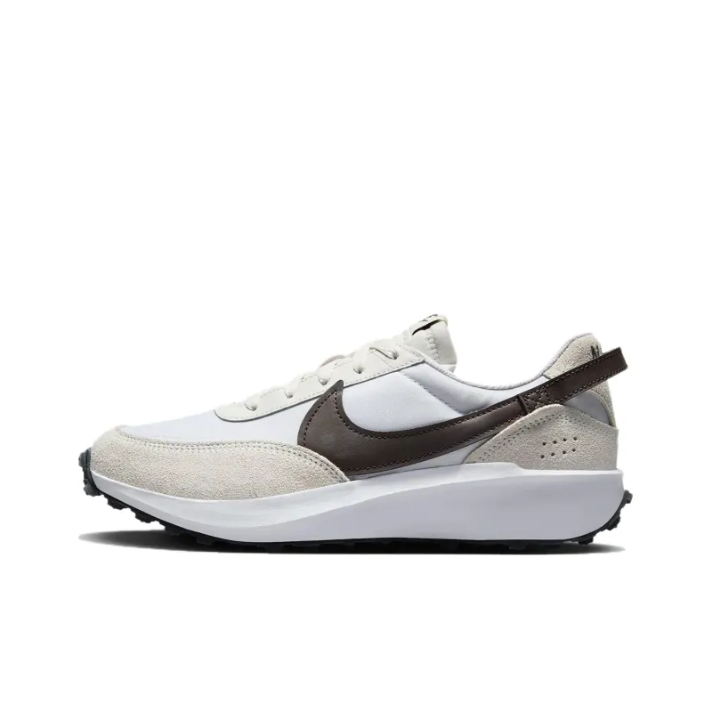 Nike Waffle Debut Cushioning, Slip Resistant, And Abrasion Resistant Low Top Casual Shoes Women's Ecru-0