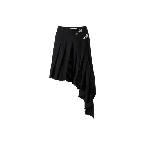 H&M ROKH Collaboration Casual Short Skirts Women's Black