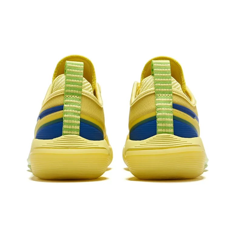 Erke Raid Shock Absorbers Rebound Low Top Basketball Shoes Men's Lemon-3