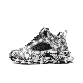 Black tailed Deer Slip Resistant And Breathable High Top Basketball Shoes Men's