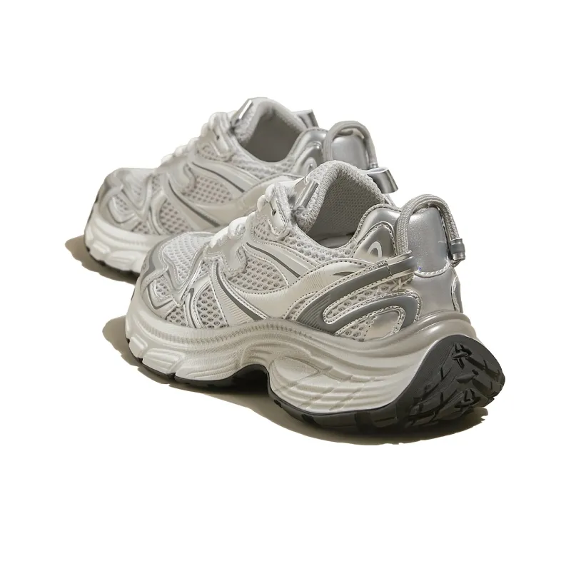 SNOWELF Breathable Lightweight Height Increasing Low-Top Chunky Sneakers Women's-5