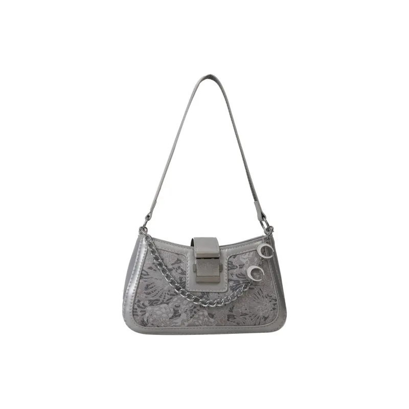 Meow in the grass Shoulder Bags-16
