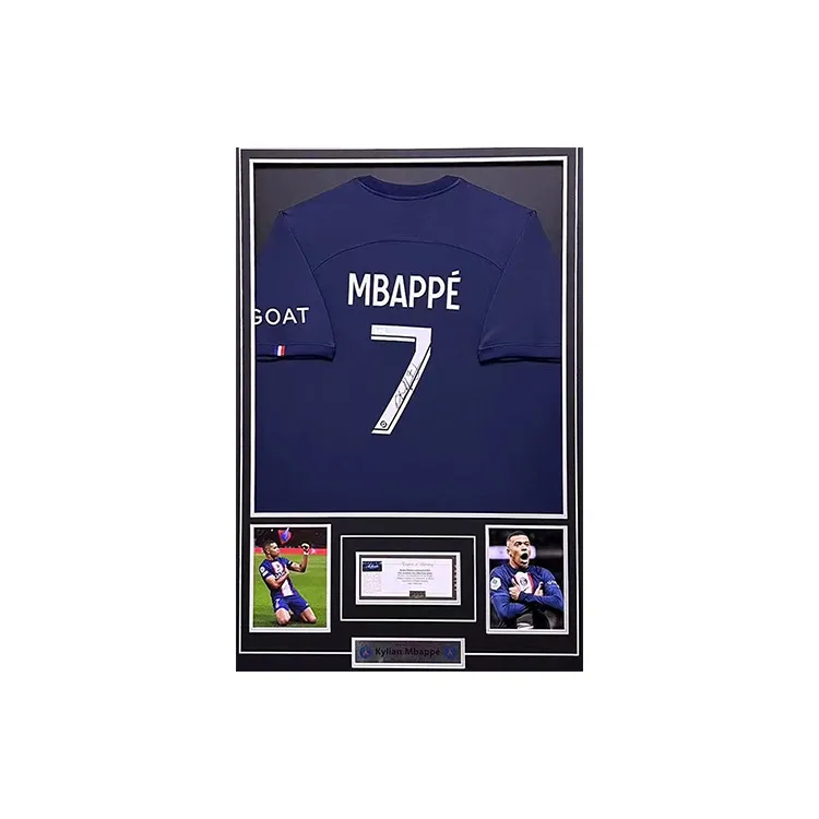 Huayitaojin Jersey Panini Officially Licensed Company Certificate Framed 103x73cm Men's Football Fan Gear-1