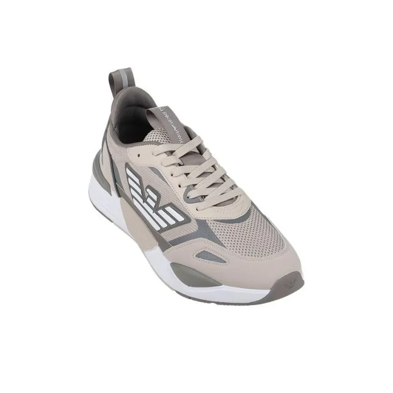 EMPORIO ARMANI Low Top Casual Shoes Men's Light Coffee-3