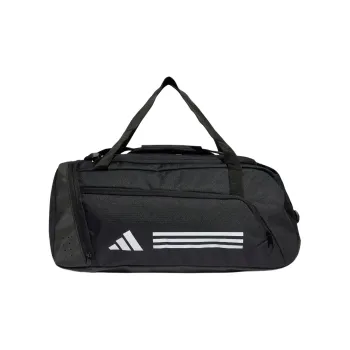 Adidas Essential Recycled Material Polyester Handheld Gym Bag Medium Size Unisex Black & White