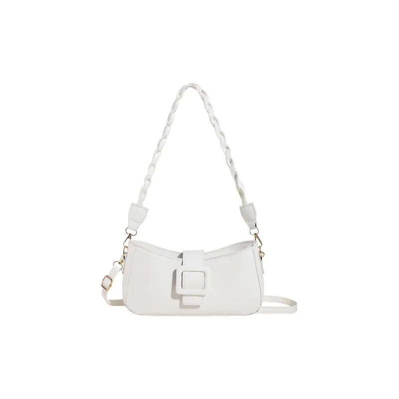 Meow In The Grass PU Shoulder Bag Women's Black/White/Beige/Green/Khaki-7