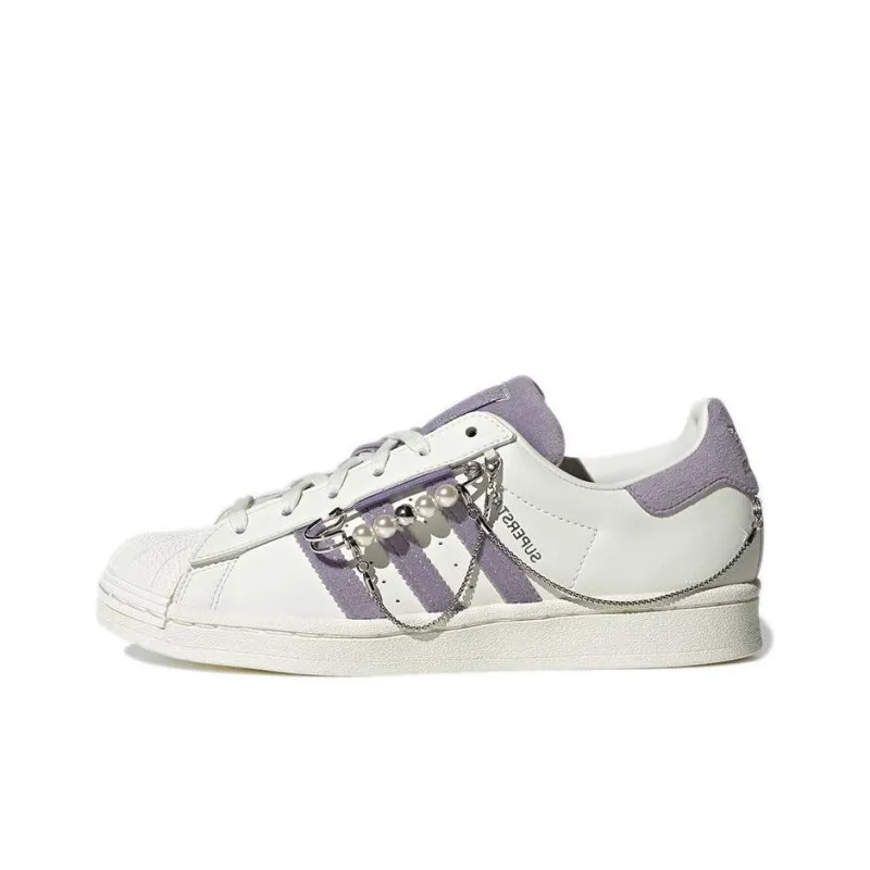Adidas Originals Superstar SneakersShoes 'White Purple' Women's-0