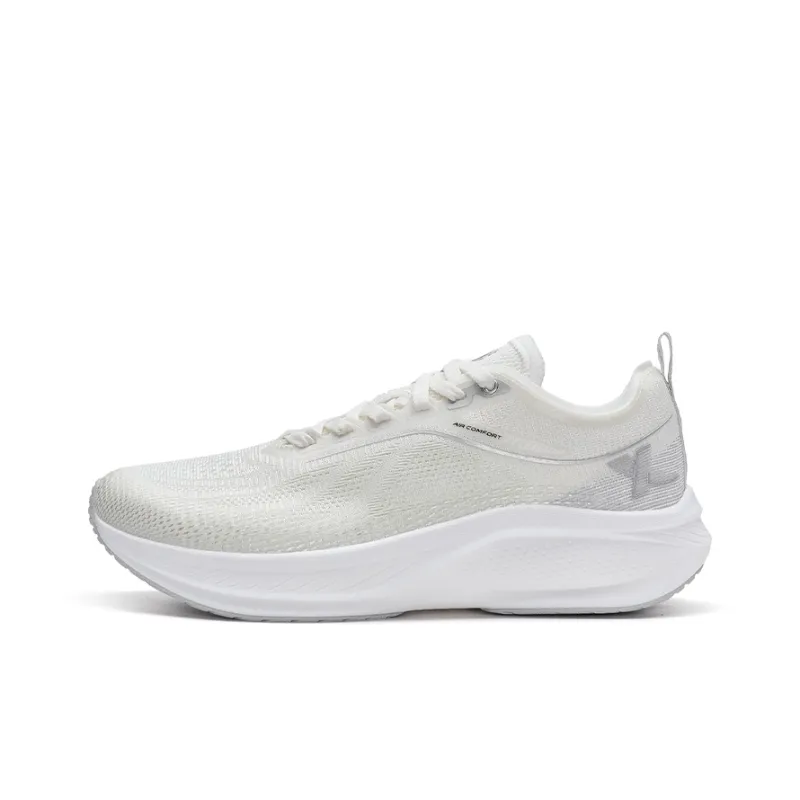XTEP Light Wing 2.0 Slip Resistant Low Top Training Running Shoes Women's Sail White Silver-0